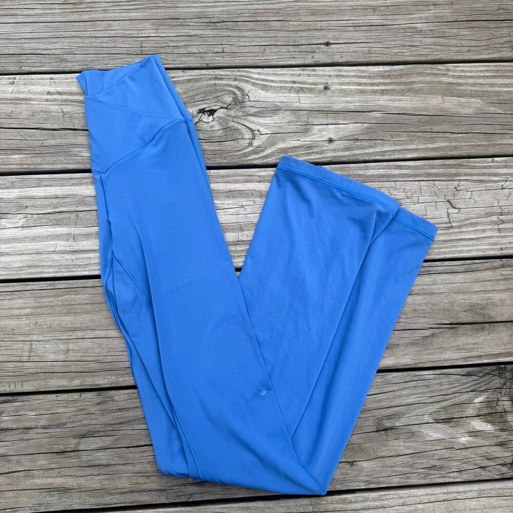 Offline by Aerie Real Me Crossover Flare Leggings Blue Size Small
